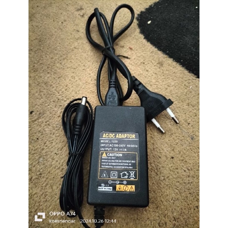 Adaptor charger Mix Wireless Ashley 12V 2A Model : 1220