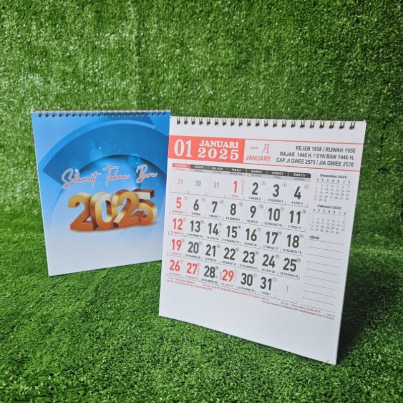 

kalender meja tahun 2025 kalender meja kerja HVS km 14(terima castume cetak merek)