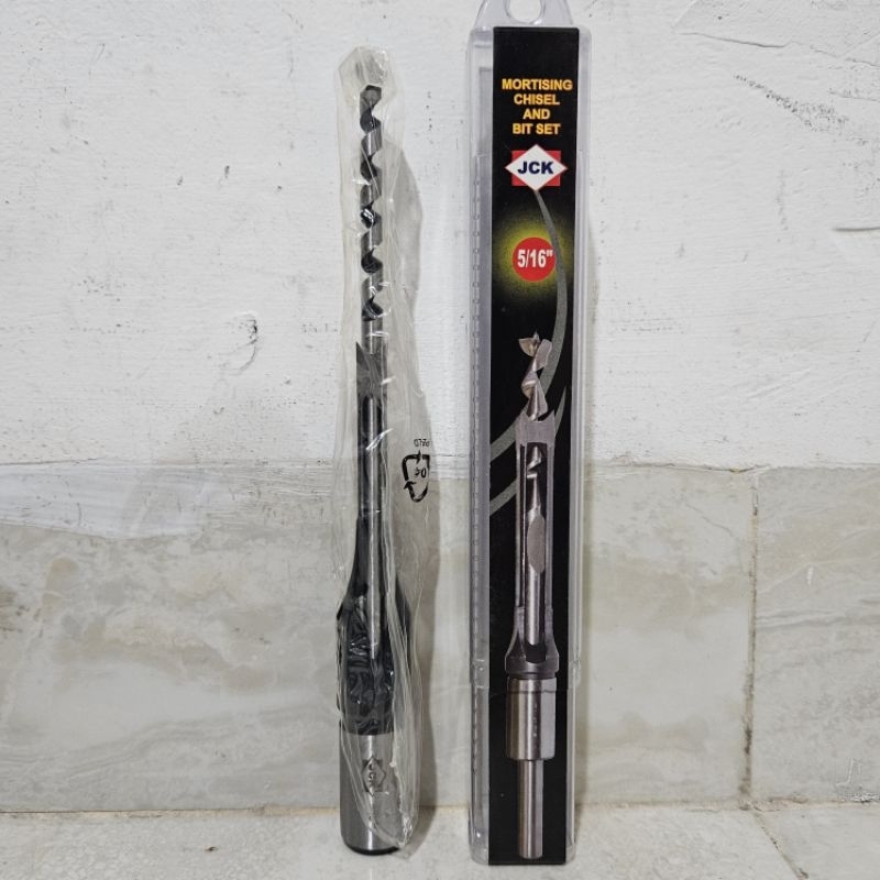 Mata Bor Pahat Bobok Kayu JCK Mortising Chisel and Bit Set 5/16"