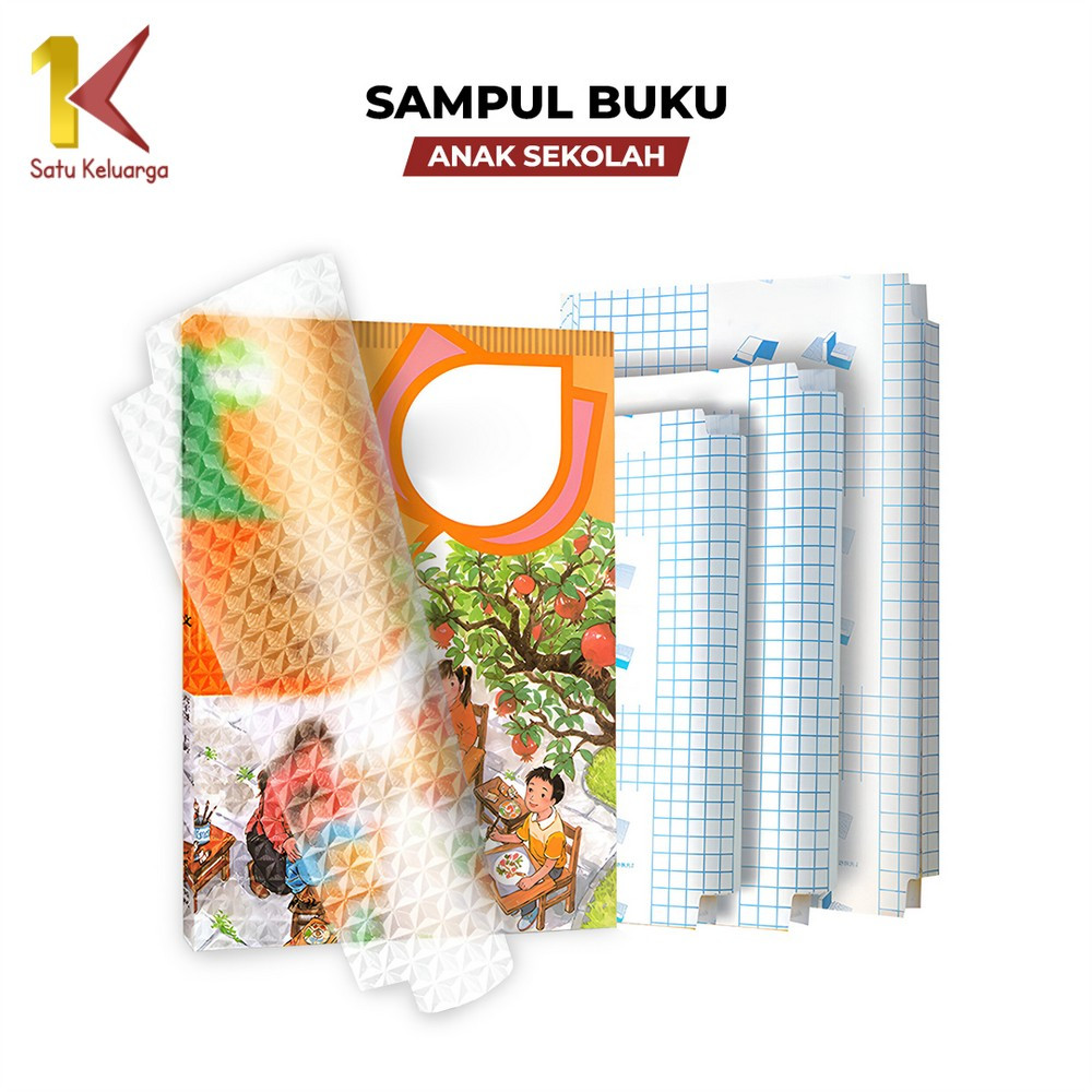

Satu Keluarga Sampul Buku Plastik Isi 10 Lembar A101 Stiker Pelindung Buku Tulis Sekolah Tahan Air