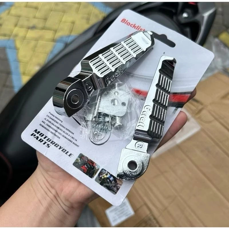 Step Footstep Gcraft Chrome Injakan Honda Matic Thailand Universal Tupaknam Original Thailand