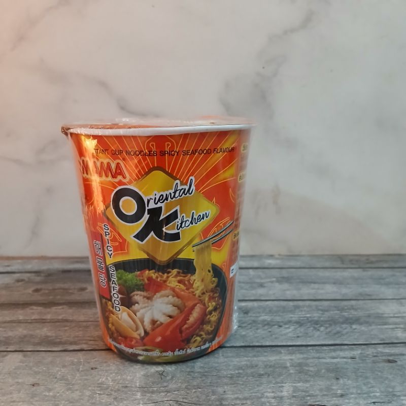

Mama Oriental Spicy Seafood Kitchen Cup Noodles Bangkok Thailand