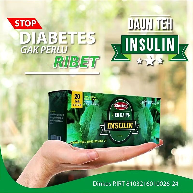 

Teh celup daun Insulin Gholiban 20 kantong Original