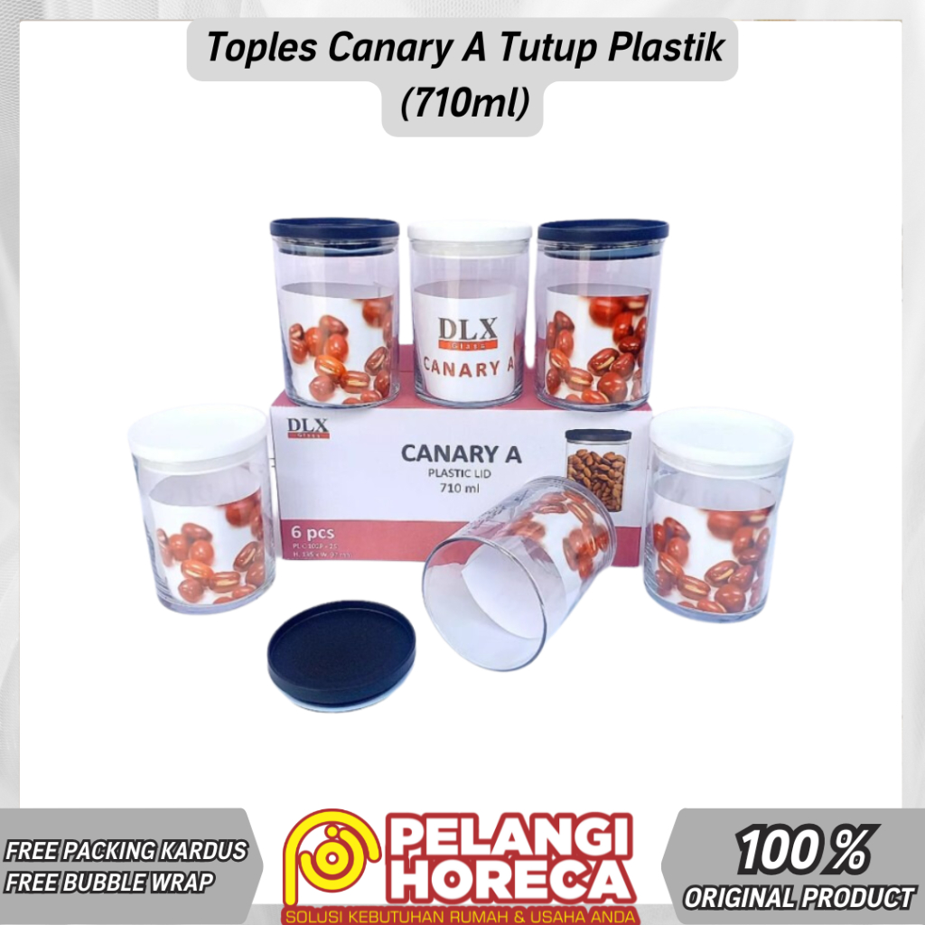 Toples Kaca Canary | Toples Kaca | Toples Lebaran | Toples Snack | Toples Kaca Tutup Stainless