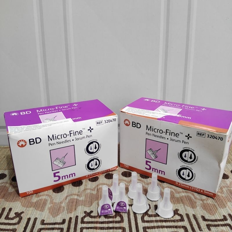 Jarum Insulin BD Microfine  31G × 5mm (0,25mm) Ungu/ BD Microfine 31G Ungu pcs