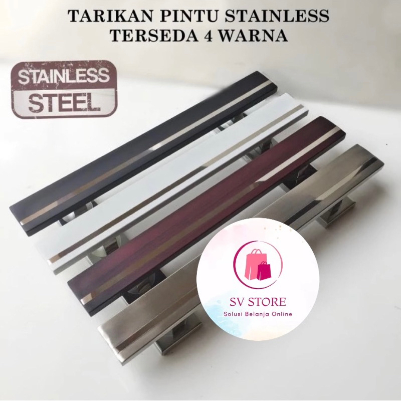 Tarikan Pintu STAINLESS / Gagang Pintu / Handle Pintu - STELLA 35CM - Putih