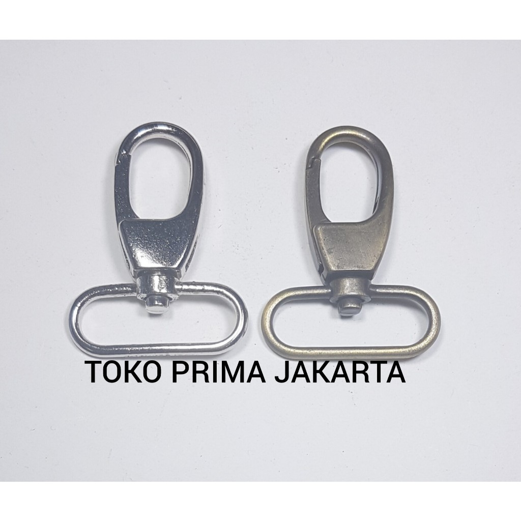 

AKSESORIS CANTELAN GANTUNGAN KOKOT KAITAN METAL BAG HOOK PENGAIT BESI 012-30 MM NKL