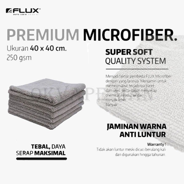 FLUX KAIN LAP MICROFIBER PREMIUM 250 GSM - 40x40 cm FM-404