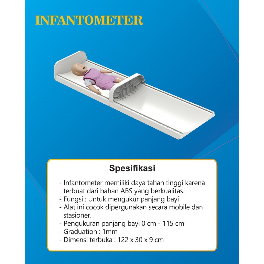 INFANTOMETER BABY LENGTH BOARD KENKO PAPAN PENGUKUR BAYI METERAN BAYI KENKO PLUS TAS