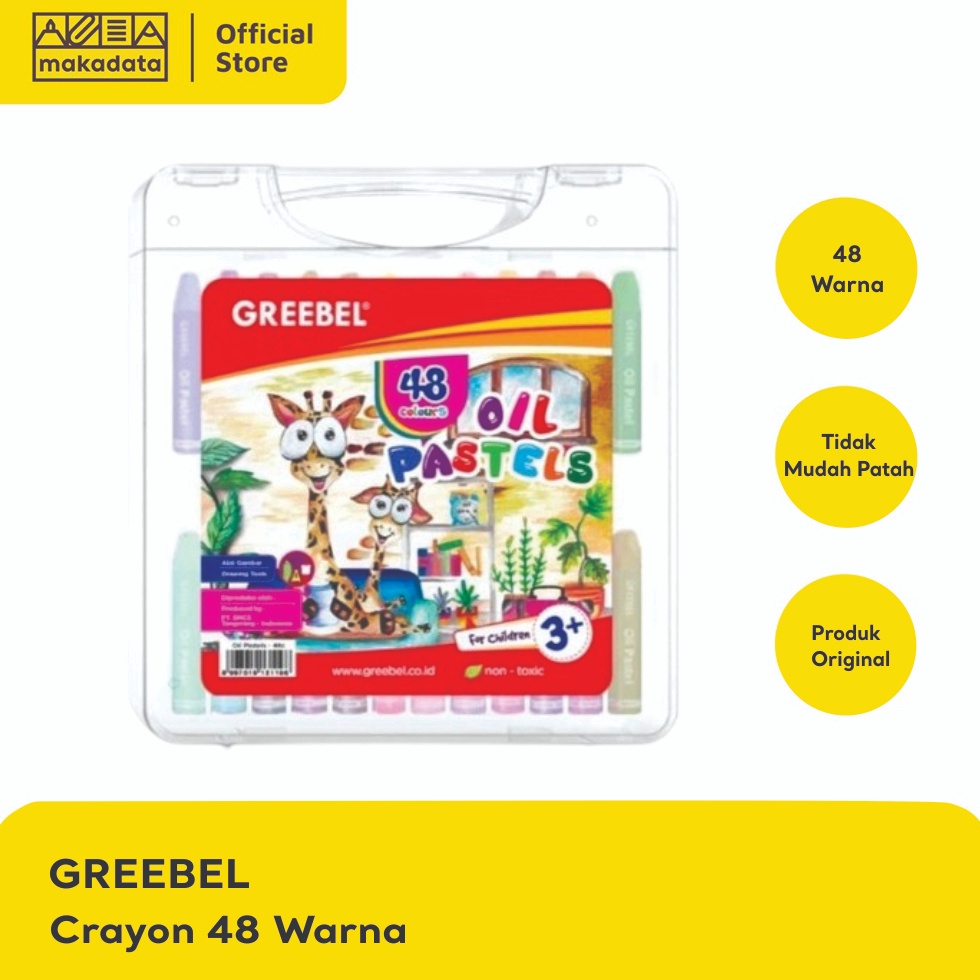 

KODE N83S CRAYON OIL PASTEL GREEBEL ISI 48 WARNA MURAH