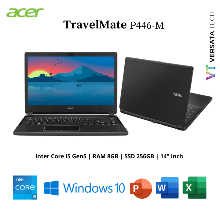 Laptop Acer Travelmate P466M Backlight Core i5 Gen 5 RAM 8GB SSD 256GB Murah Original