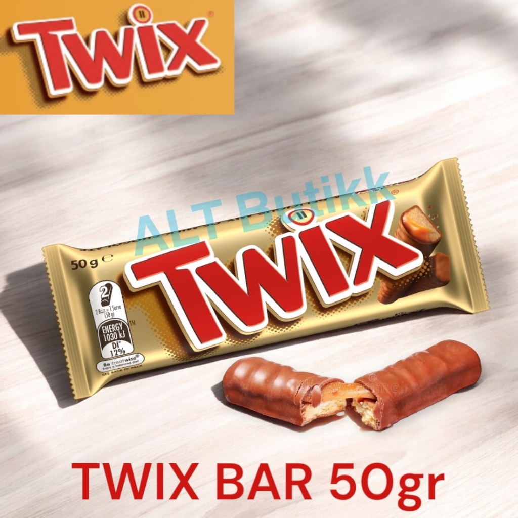 

TWIX CHOCOLATE TWIN BAR 50 GR | COKELAT ISI BISCUIT DAN CARAMEL