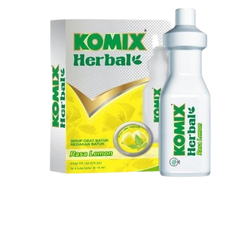 KOMIX HERBAL LEMON TUBE  (1 BOX = 4 BOTOL)