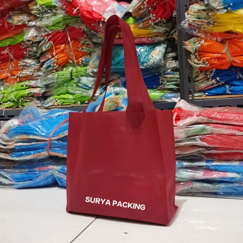 

•ISI 12PCS•pAKeT_hEMaT Goodibag Lihat Samping 20x25 Tas Spunbond Kain