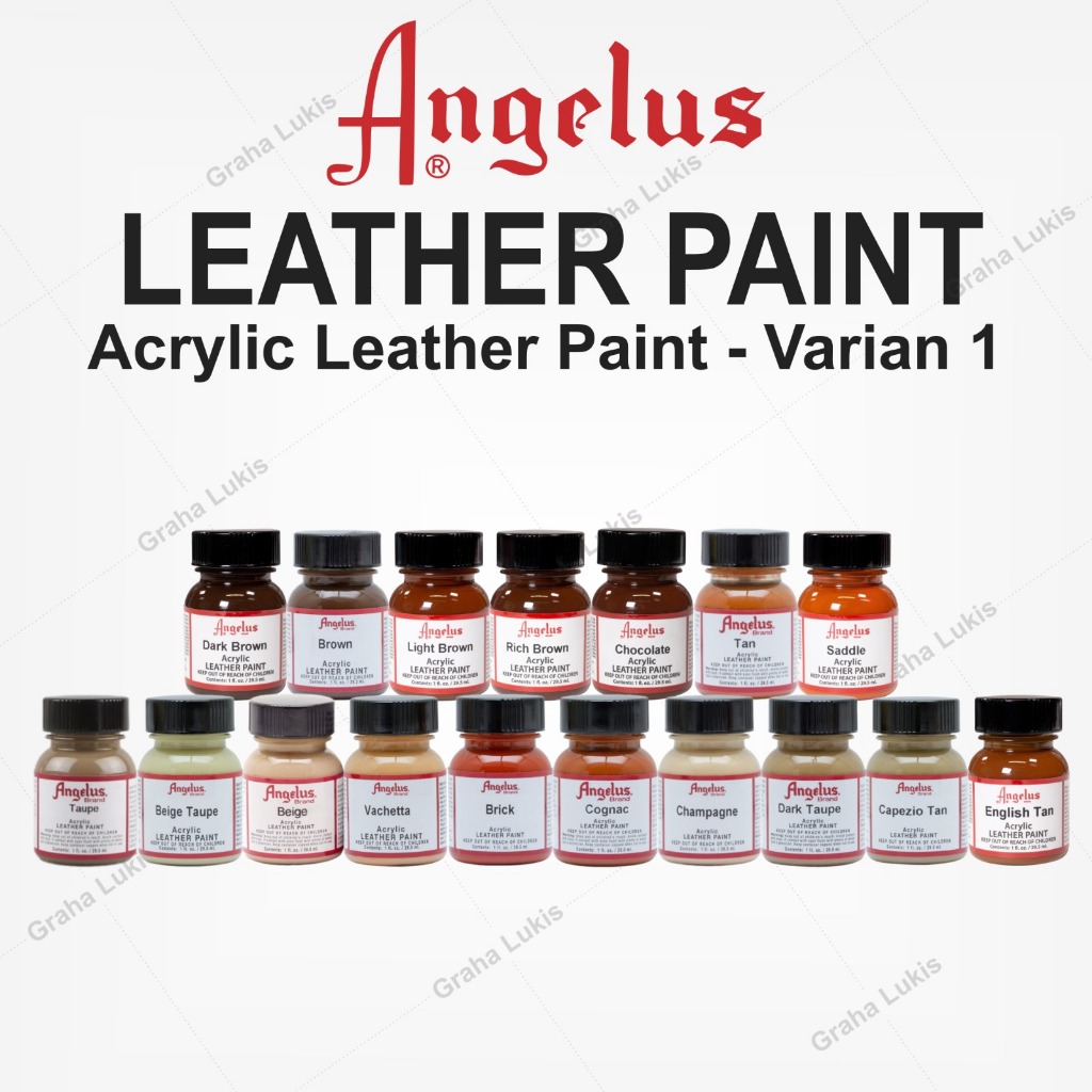 

ANGELUS Acrylic Leather Paints 1oz - Varian 1 BROWN