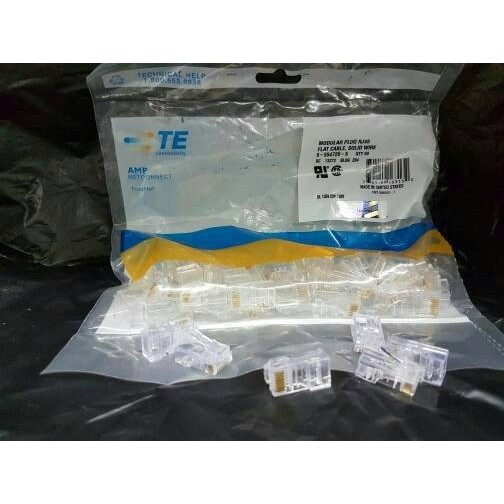 RJ45 AMP COMMSCOPE CAT5E / KONECTOR RJ45 AMP CAT 5E COMMSCOPE