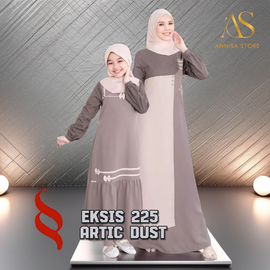 BAJU SARIMBIT COUPLE GAMIS IBU & ANAK SEPLY EKSIS 225 ARTIC DUST