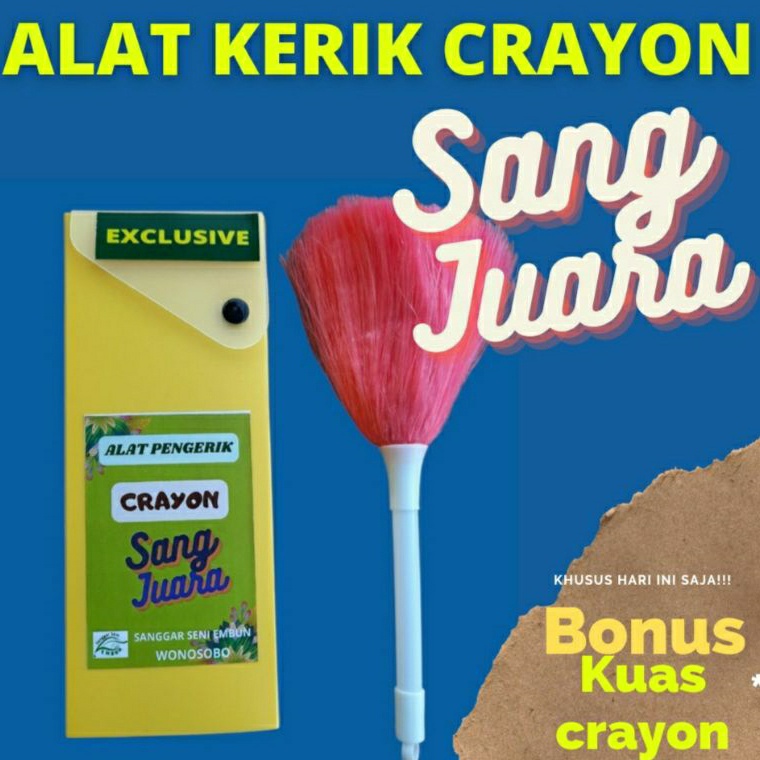 

KODE A98Y Alat Kerok Gores Kerik Crayon Kemasan Exclusive Isi 5 Bonus Kuas Crayon
