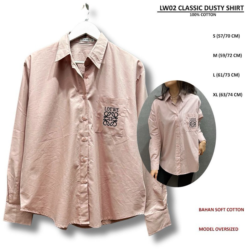Kemeja Branded Wanita - LW 02 CLASSIC SHIRT