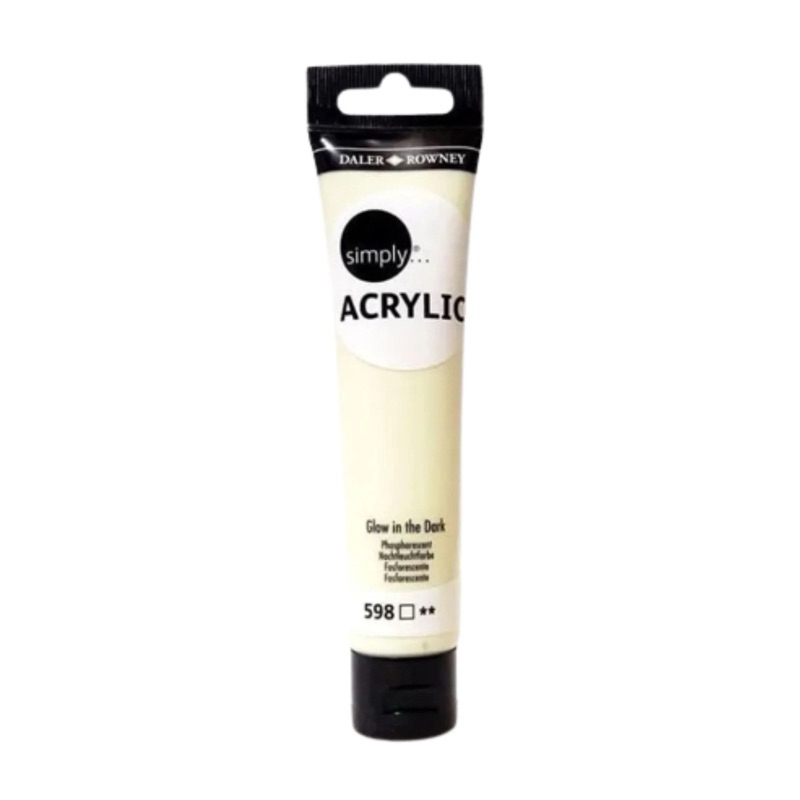 

Daler Rowney cat glow in the dark green Acrylic 75ml