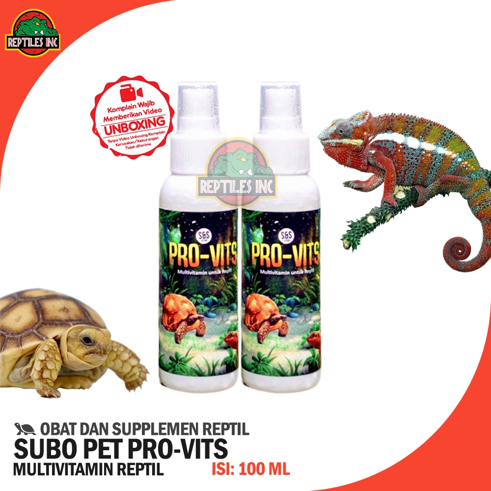 Suplemen Vitamin Cair untuk Reptil Kura-kura Iguana Bearded Dragon dan Bunglon