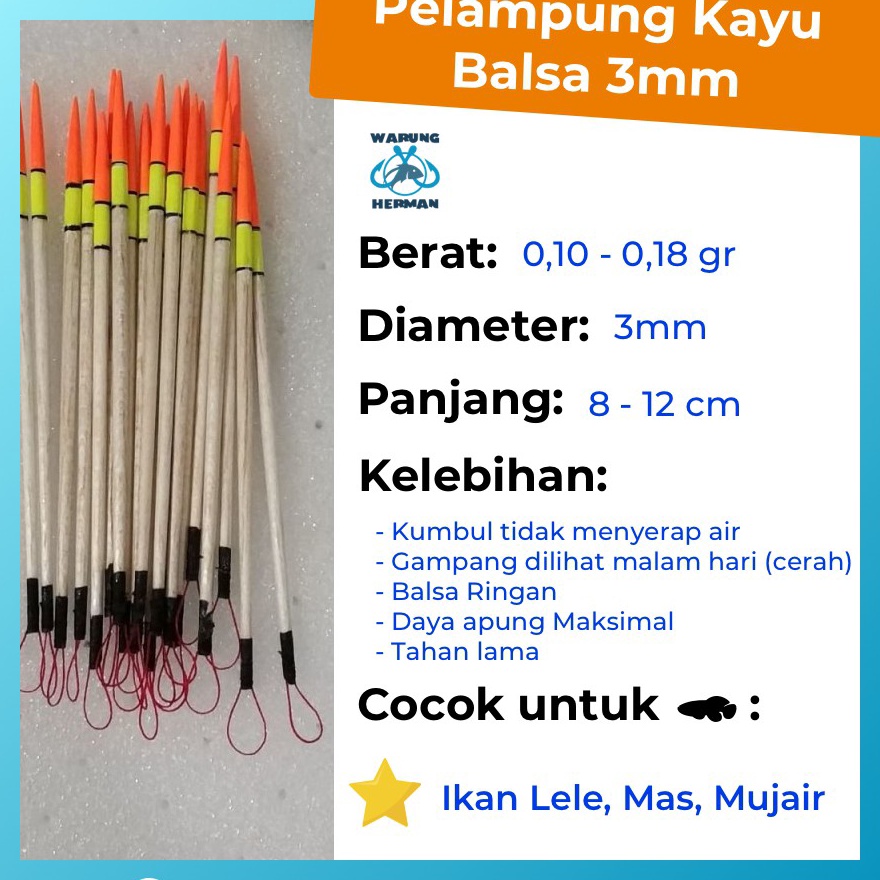 PROMO TERUPDATE jual pelampung pancing kumbul ikan mas jarum