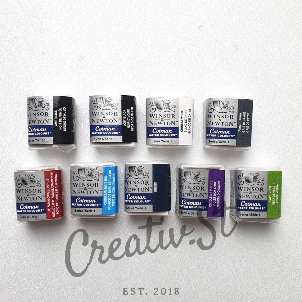 

KODE Q26A Winsor Newton Cotman Waterlor Half Pan Refill Cat Air Padat