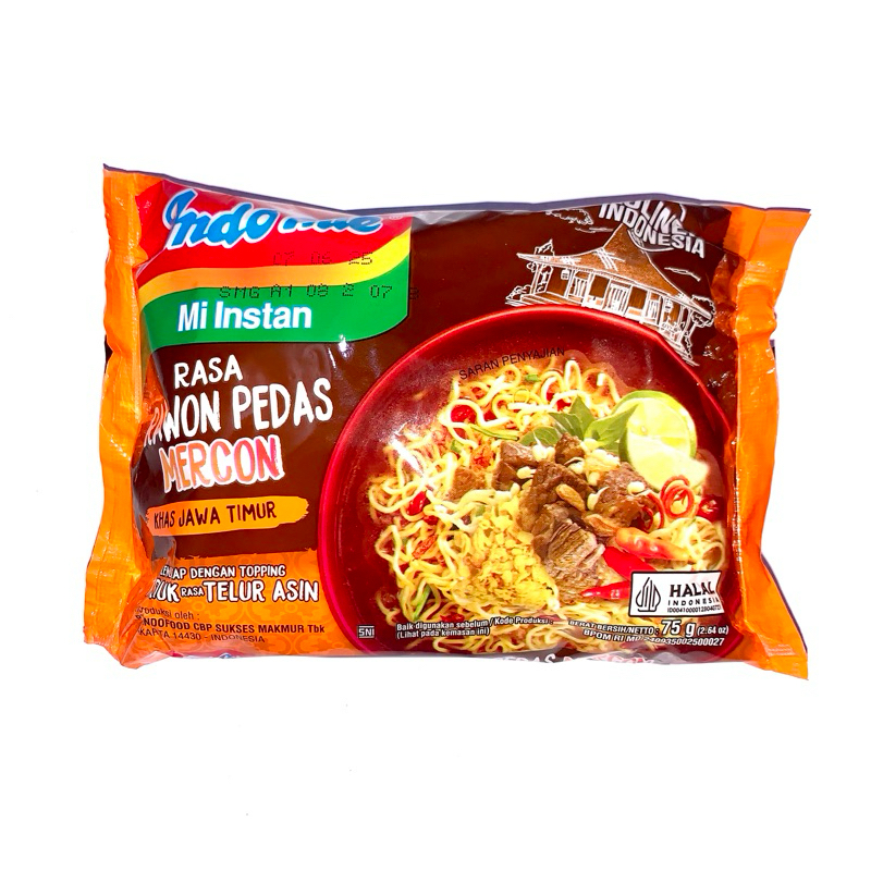 

INDOMIE Mi Instan Kuah Rasa Rawin Pedas Mercon 75gr
