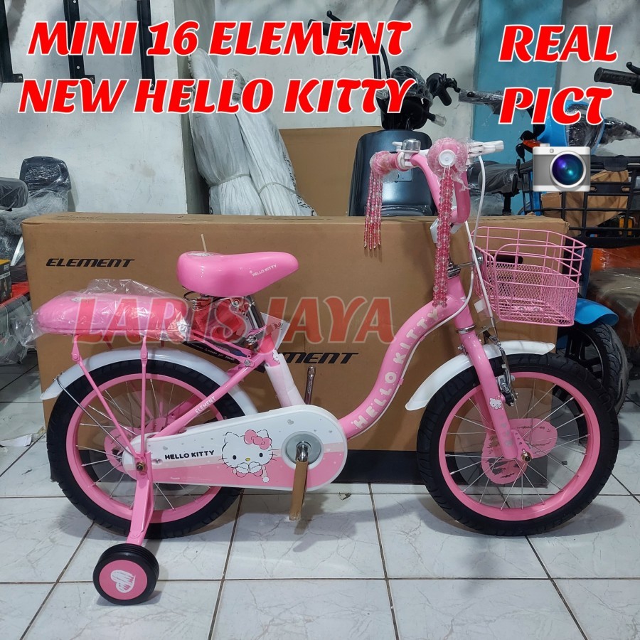 [ BONUS BELL ] SEPEDA MINI 16 INCH ELEMENT SEPEDA GAMBAR HELLO KITTY 16 IN sepeda anak mini 16 inch 