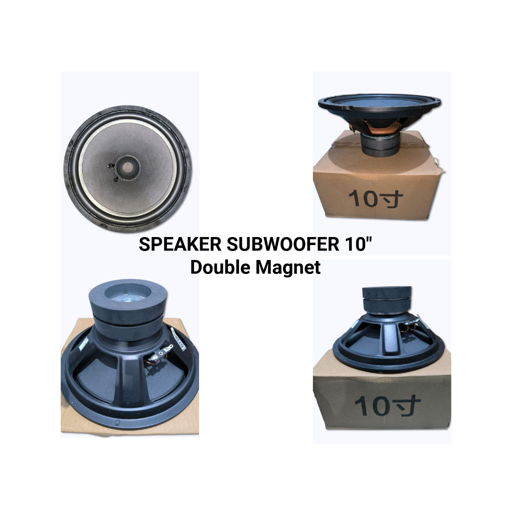 Speaker Subwoofer 10" Double Magnet / Speaker 10 Inch Speaker Dual Magnet Sub Woofer Dobel Magnet
