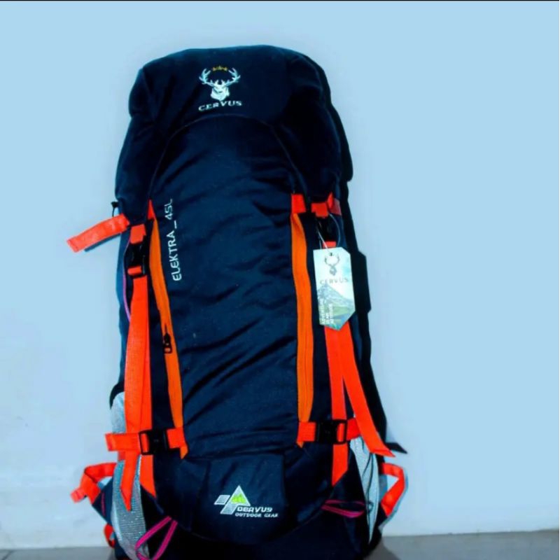 Tas Carrier elektra 45Liter Tas Ransel Gunung Cervus ORI Tas Hiking Camping Kapasitas 45L  Tas Gunun