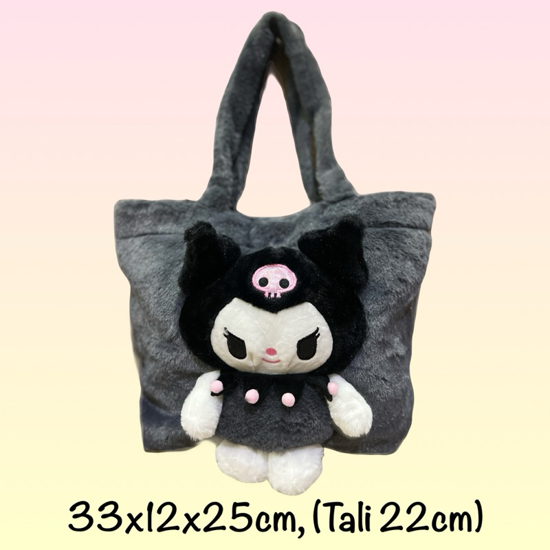 Tas Kuromi / Tas Sanrio / Tas bulu kuromi / Tas bulu Sanrio