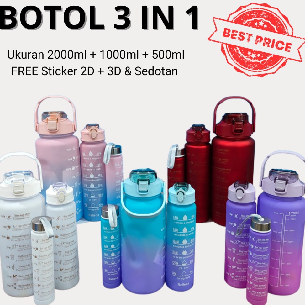 Best Deals Botol Beranak 2 Liter  1ml  5ml Botol Minum Viral 1 set