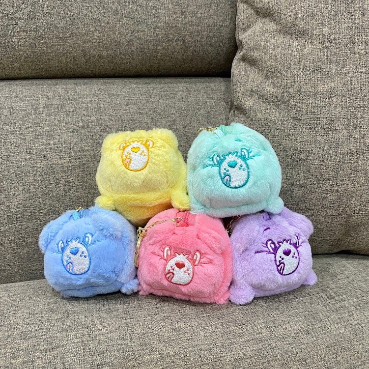 KODE F22O Care Bears Dompet Koin Wanita Kartun Beruang Karakter Coin Purse Gantungan Kunci Boneka Pi