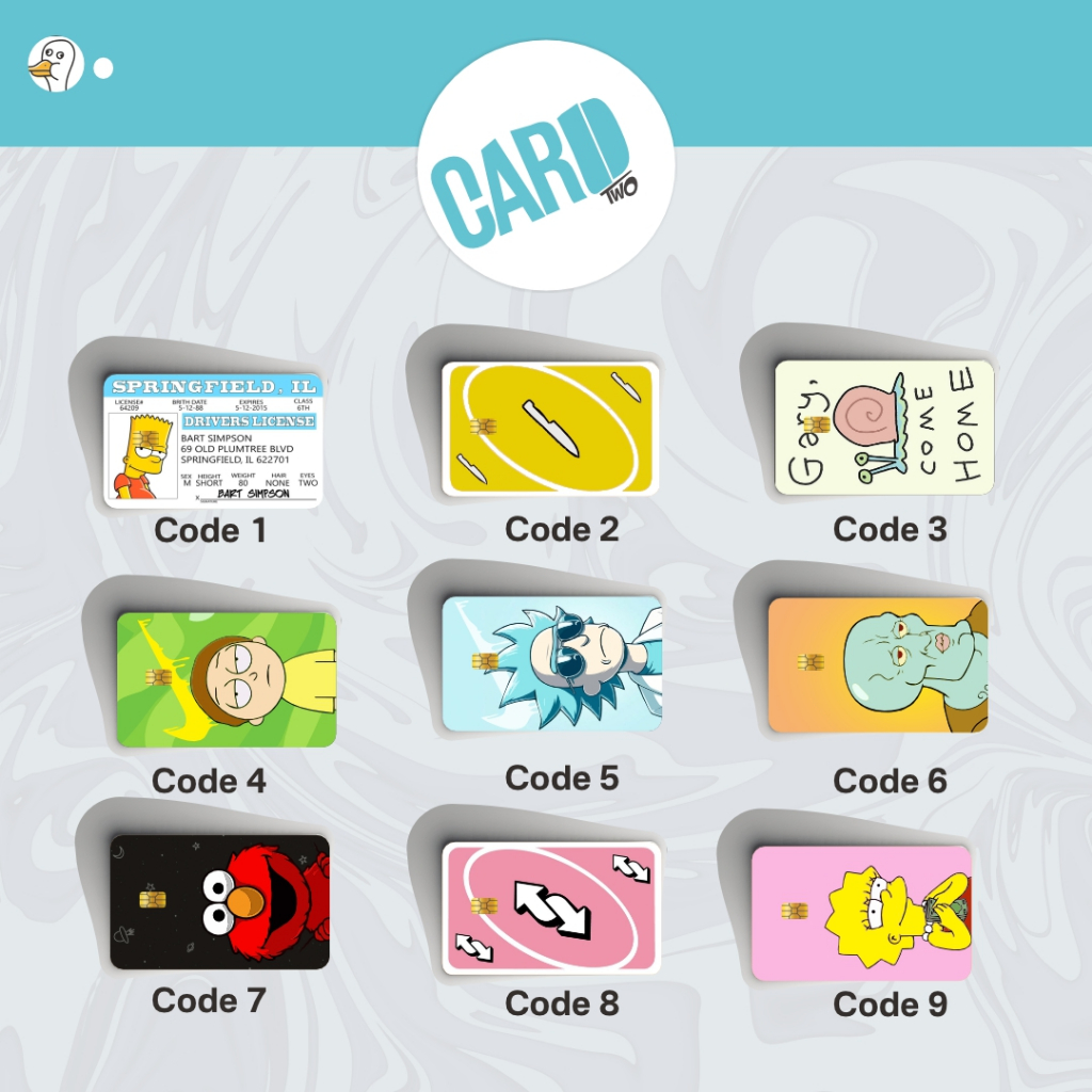 

CARDTWO Stiker Skin ATM Sticker Flazz/E mandiri Custom Kartun Print Last - Special Limited Edition