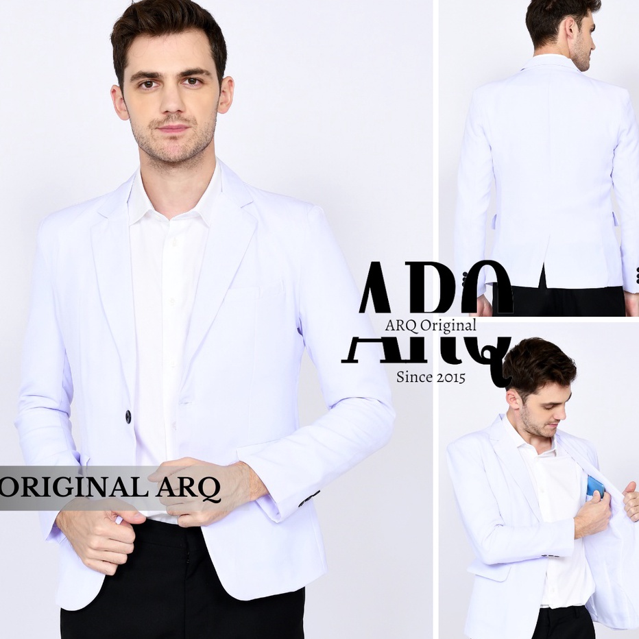 TERLARIS  JAS BLAZER PRIA FORMAL SLIMFIT GINAL KEREN GAYA KOREA MURAH BERKUALITAS JAS BLAZER PRIA WA