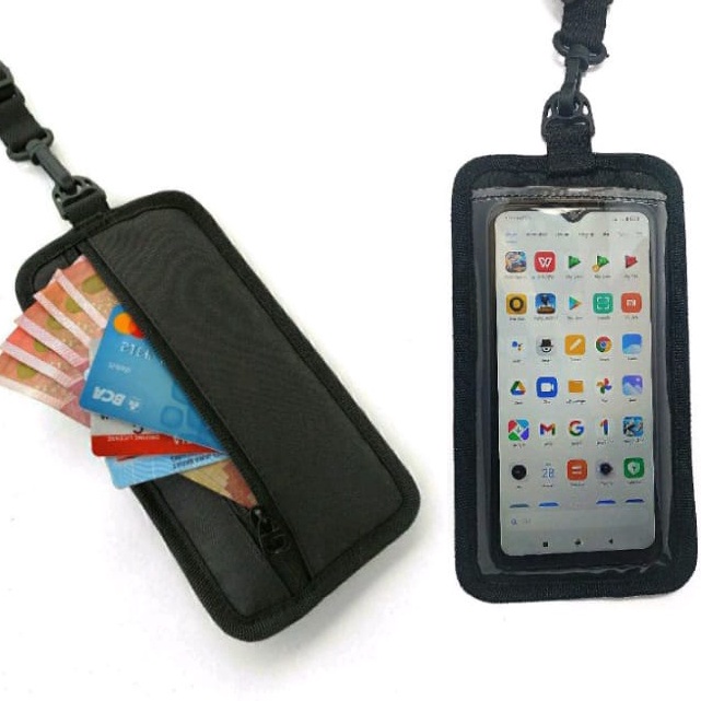 Tas Hp dan Uang Dompet gantung leher Tas selempang Hp dan uang pria wanita termurah Tas HP Pria Wani