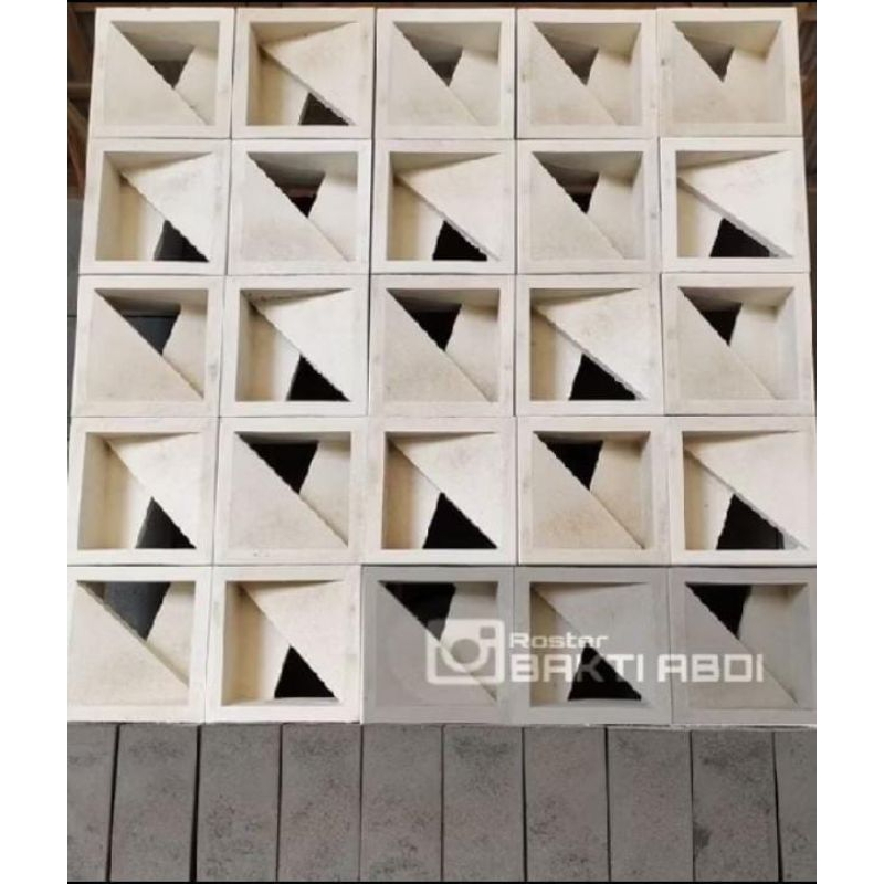 loster beton putih/roster minimalis beton