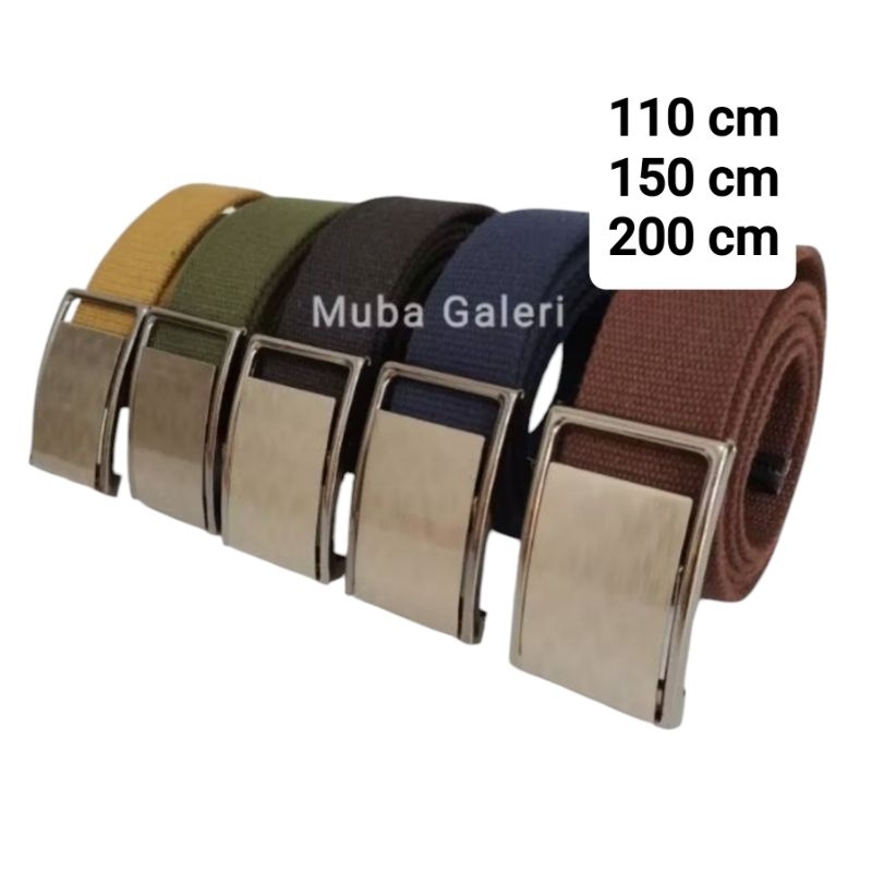 IKAT PINGGANG SABUK GESPER JUMBO JEPIT KANVAS NYLON