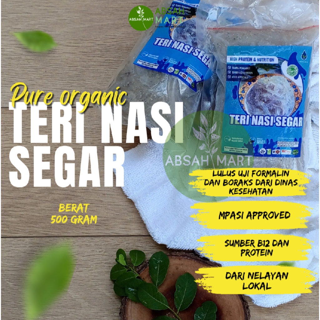 

Ikan teri nasi segar 500gr by Pure Organic