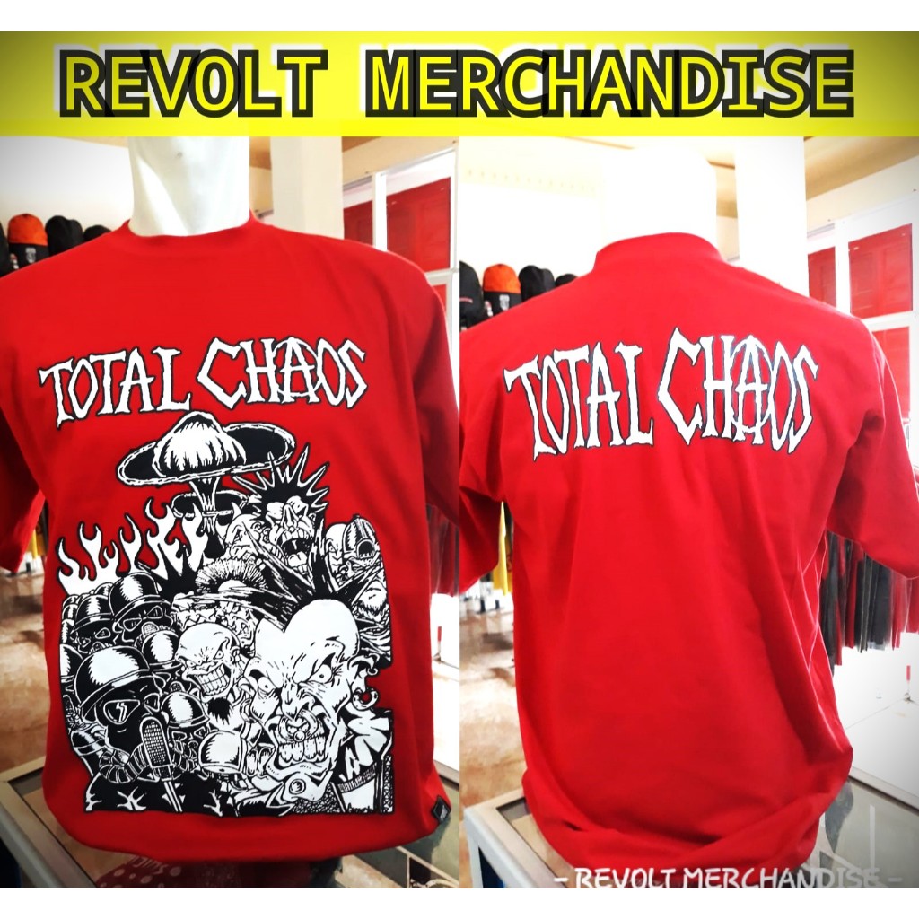 T-shirt TOTAL CHAOS, kaos band total chaos, kaos band punk, kaos punk, revolt merchandise