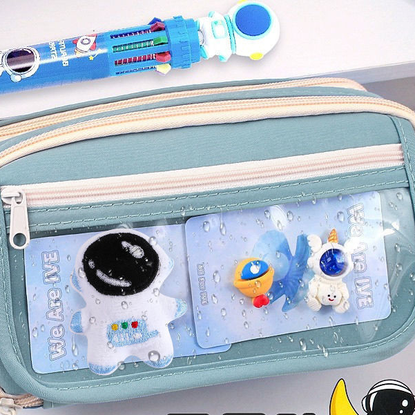 

Tempat Pensil untuk Anak Laki-laki dan Perempuan, Tempat Pena Kapasitas Besar
