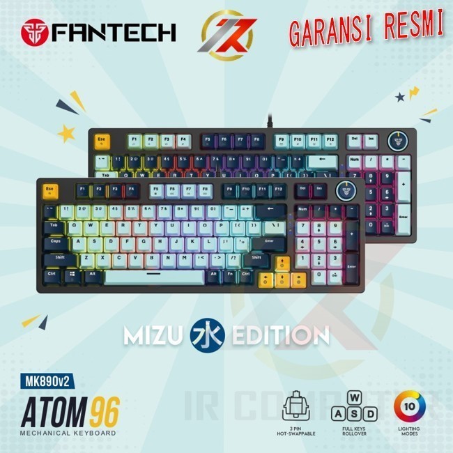 FANTECH ATOM ATOM96 MK890 MK890v2 MIZU EDITION MECHANICAL 96% GAMING KEYBOARD
