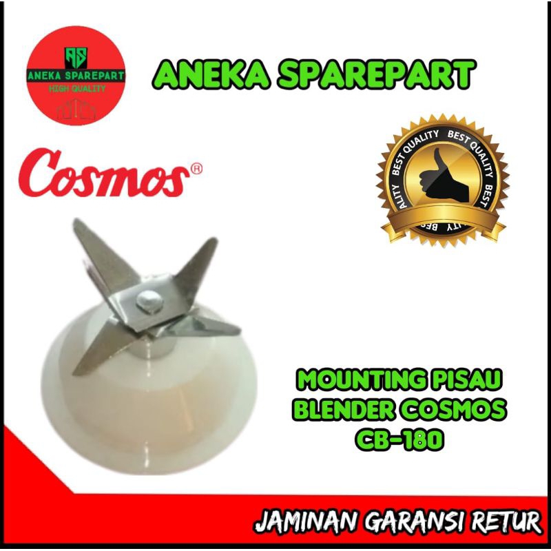 mounting pisau blender cosmos Cb-180 dengan 4 mata pisau