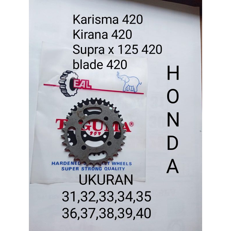 Gir ger belakang karisma 420 / supra x 125 420 / kirana / blade
