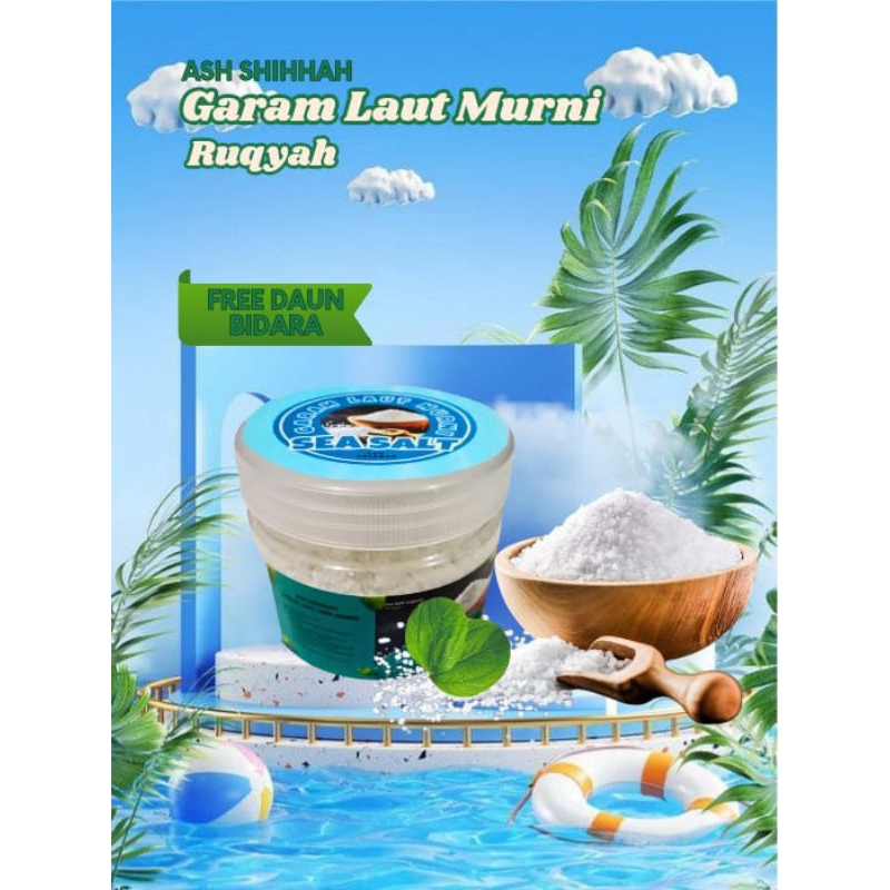 

Ash Shihhah Garam Laut Murni Ruqyah 250gram Organic Sea Salt Free Daun Bidara