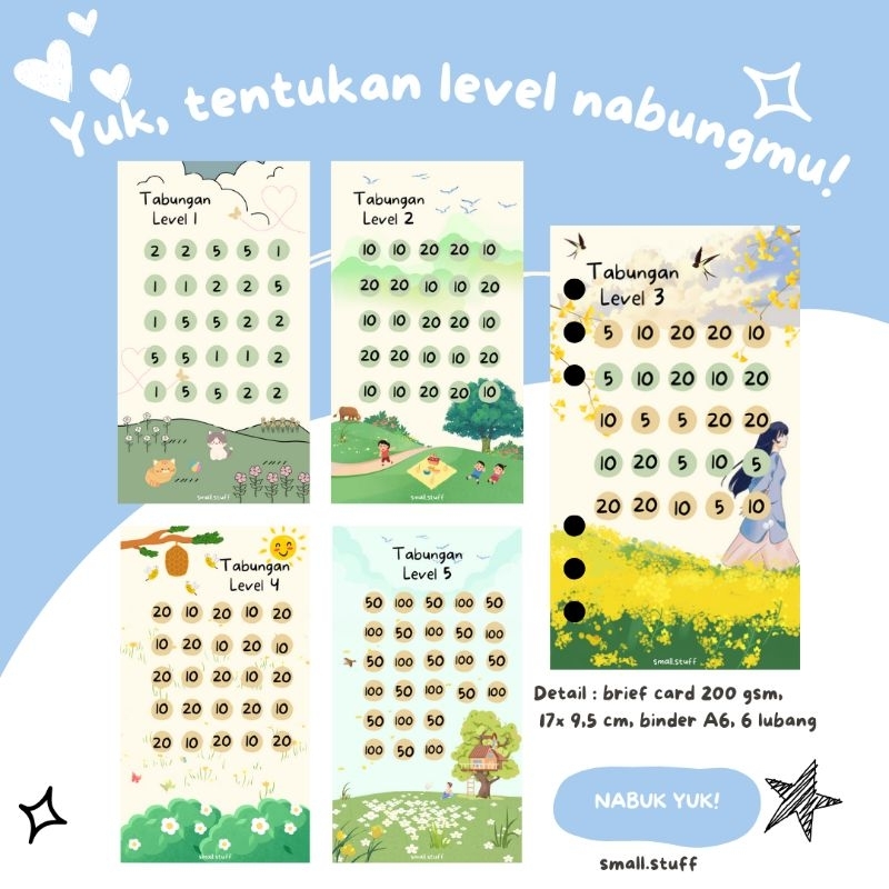 

Saving Challenge Tabungan Level 1-5