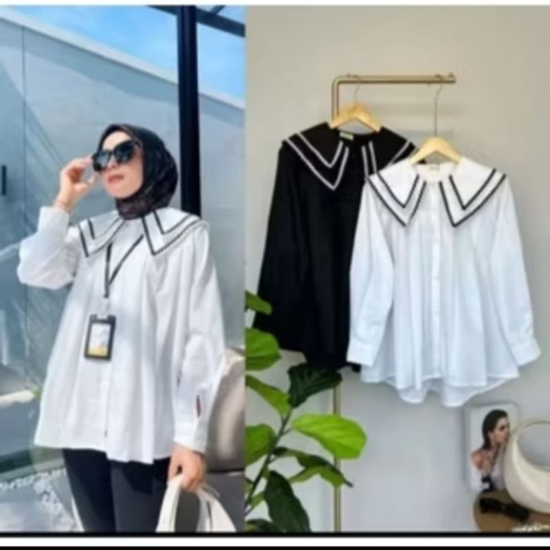 Yura Kemeja Blouse crinkle airflow