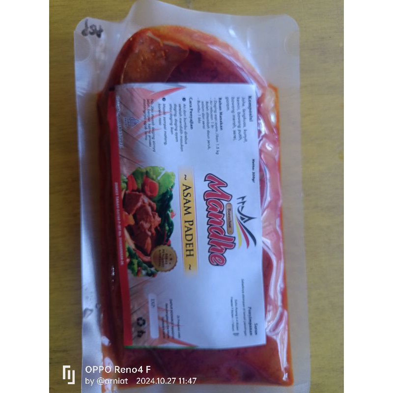

Bumbu Instan Asam Padeh khas Minang