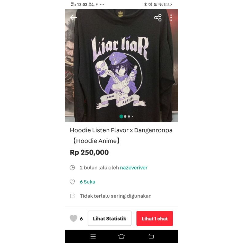 Hoodie Listen Flavor x Danganronpa